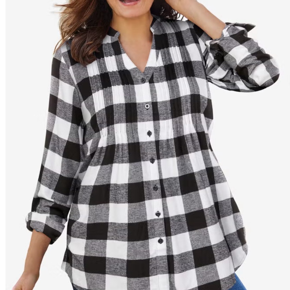 Black and White Checker Blouse